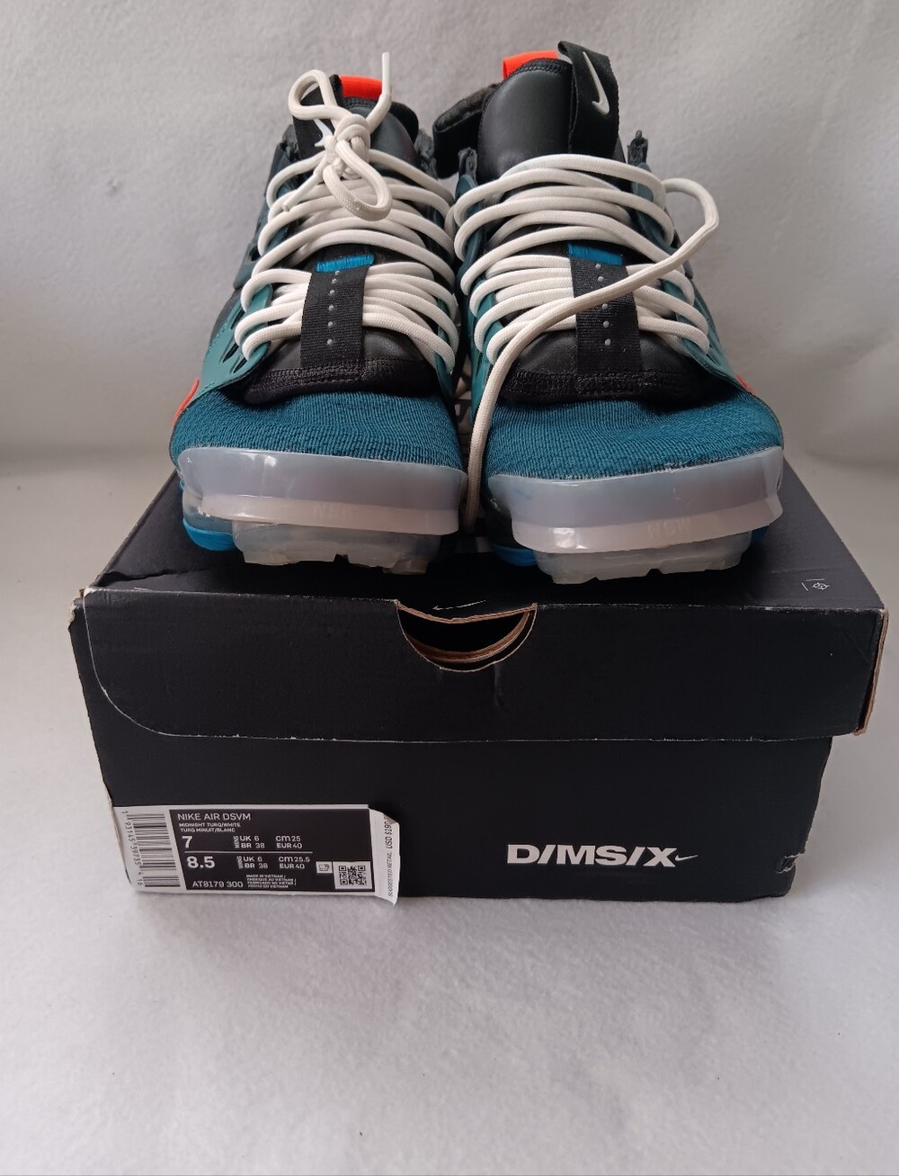 Nike VaporMax React Teal Black White Accent Sneakers